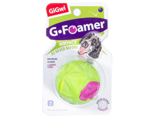 Игрушка д/с Gigwi Мячик полнотелый 6,5см, G-FOAMER