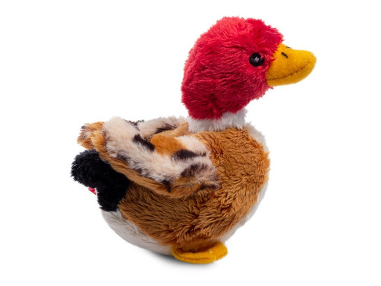 Игрушка д/с Gigwi Утка с пищалкой 11см, серия PLUSH FRENDZ