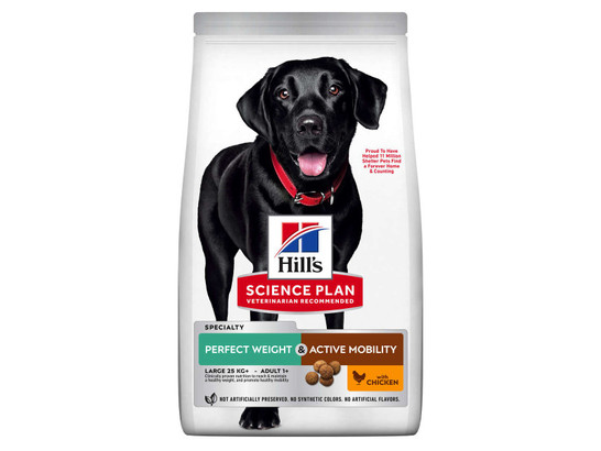 Hill's  для собак Science Plan Large Adult коррекция веса+ Mobility, 12.0кг