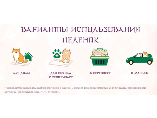 Пеленка 60*60см Toshiko впитывающие одноразовые с ароматом сакуры, 10шт.уп.