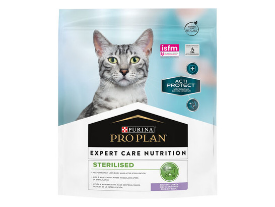Pro Plan ActiProtect для кошек Sterilised Индейка, 0.400кг