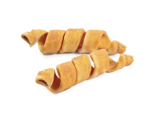 Лакомство д/собак Триол DENTAL Трубочки витые жевательные с мясом курицы, 12.5см (2шт.уп.)