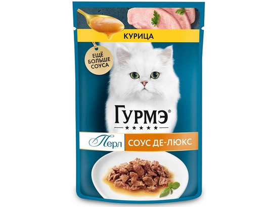 Purina Gourmet PERLE Соус де-Люкс, 0.075кг, пауч