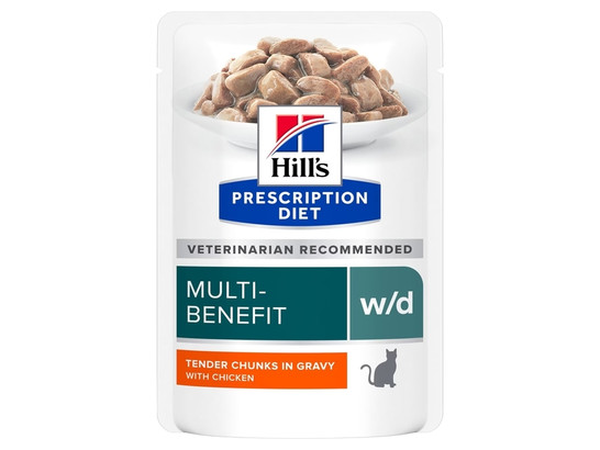 Hill's для кошек Prescription Diet w/d, 0.085кг, пауч