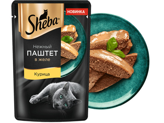 Sheba для кошек 0.75кг паштет, пауч