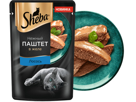 Sheba для кошек 0.75кг паштет, пауч