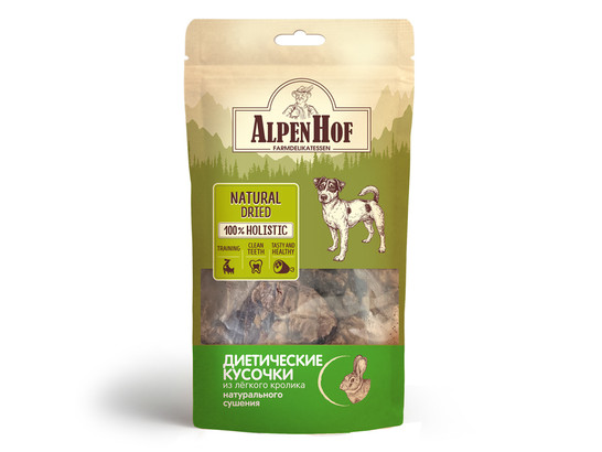 Альпенхоф Диетические кусочки из легкого кролика д/с 20г, А708, Неотерика, 20шт упак