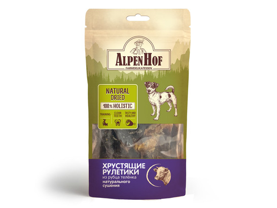 Альпенхоф Хрустящие рулетики из рубца теленка д/с 20г, Неотерика, А711, 20шт упак