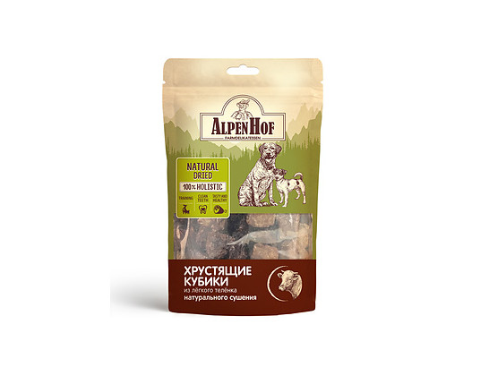 Альпенхоф Хрустящие кубики из легкого теленка д/с 50г, Неотерика, А702, 20шт упак