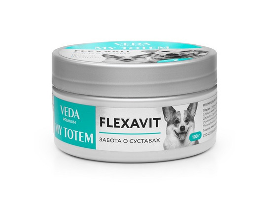 Май Тотем FLEXAVIT для суставов для собак, 100г,  12шт упак.,Веда