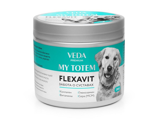 Май Тотем FLEXAVIT для суставов для собак, 200г,  6шт упак.,Веда