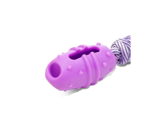 Игрушка д/с Триол Баклажан с веревкой, 9,5*30см.,термопластичная резина