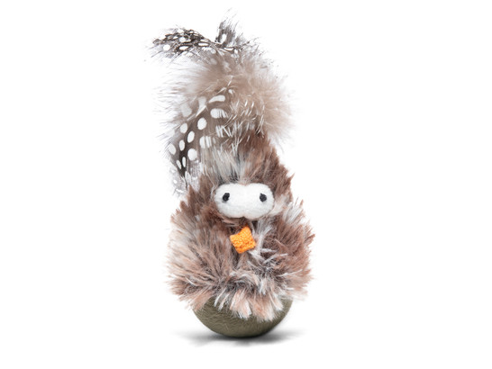 Игрушка д/к GiGwi Catch & Scratch ECO Птичка со звуковым чипом 12см