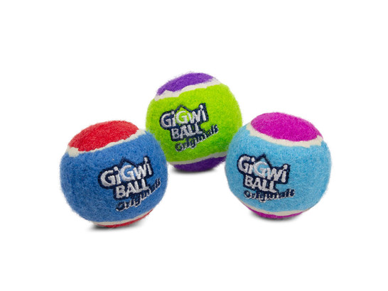 Игрушка д/с GiGwi BALL Originals Три мяча с пищалкой 6.3см