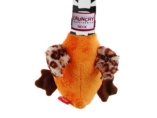 Игрушка д/с Gigwi CRUNCHY NECK Утка с хрутящей шеей и пищалкой 54.0см