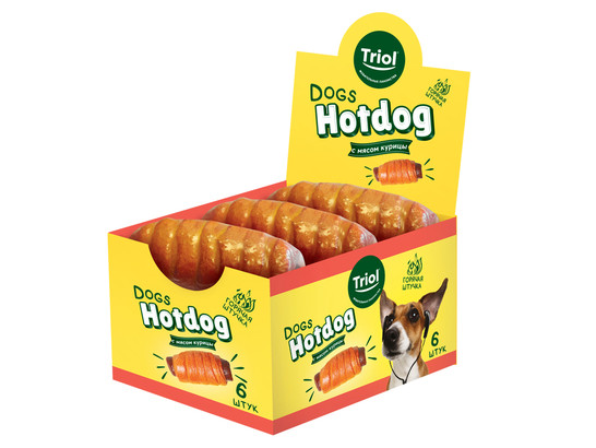 Лакомство д/собак Триол FUN FOOD Хот дог, 70г