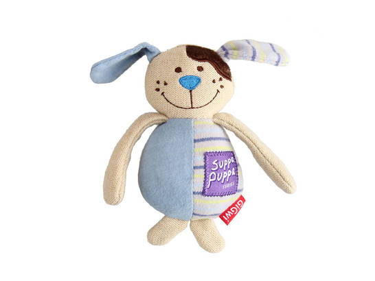 Игрушка д/маленьких собак GiGwi Suppa Puppa Собачка с пищалкой, 17см