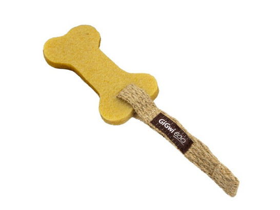 Игрушка д/с GiGwi Gum Gum Dog ECO Большая кость из экорезины, 11см