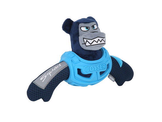 Игрушка д/с Триол JOYSER Squad Медведь J-Bear в броне с пищалкой M/L голубой, 32см