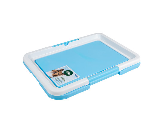 Туалет д/собак Триол HYGIENE Интерьер, S 47*34*4см, голубой/белый