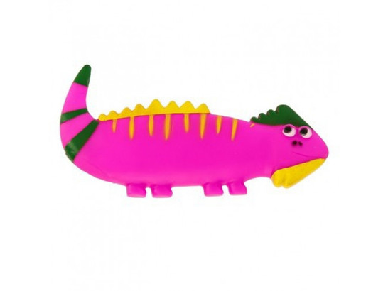 Игрушка д/с Каскад Игуана фиолетовая из винила, 19*8см