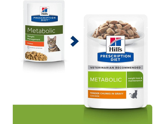 Hill’ для кошек Prescription Diet Metabolic, 0.085кг, пауч