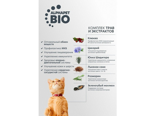 ALPHAPET WOW для кошек стерил. 0.35кг
