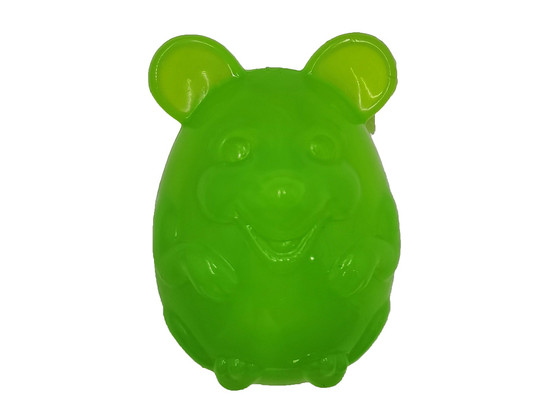 Игрушка д/с Петпарк Ежик с пищалкой 8см, зеленый, Petpark
