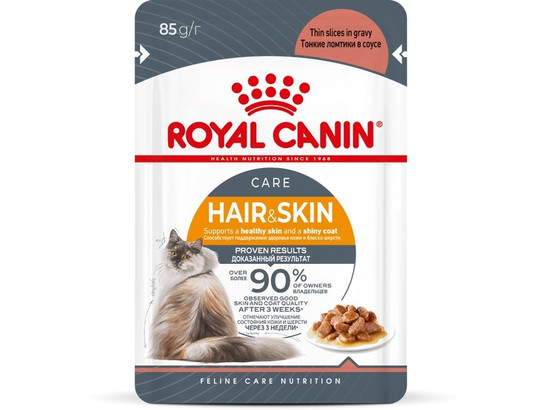 Royal Canin для кошек Hair&Skin Care, 0.085кг, пауч