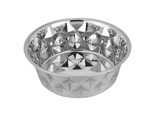 Миска Mr.Kranch Daimond нержавеющая сталь, нескользящее основание, 1,2л