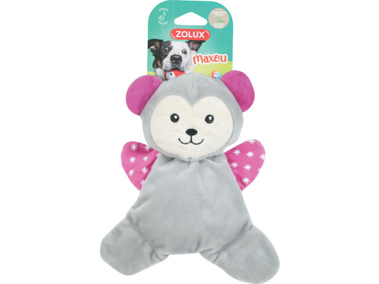 Игрушка д/с ZOLUX Игривая обезьянка-шуршащие лапки, плюш с пищалкой, 20см