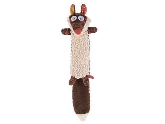 Игрушка д/с GiGwi Plush Friendz Белка с пищалкой, 29см