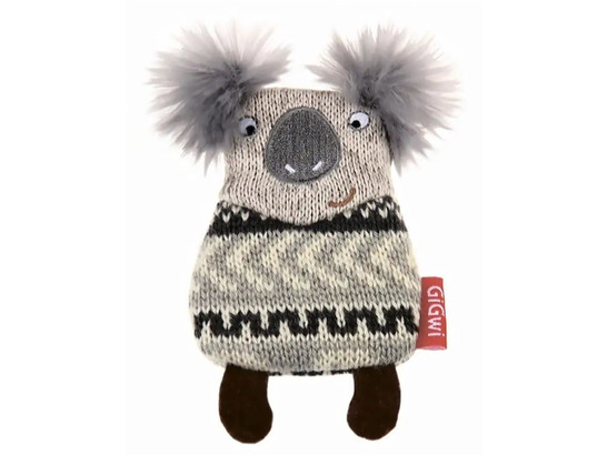 Игрушка д/с GiGwi Plush Friendz Коала со сменными пищалками, 10см