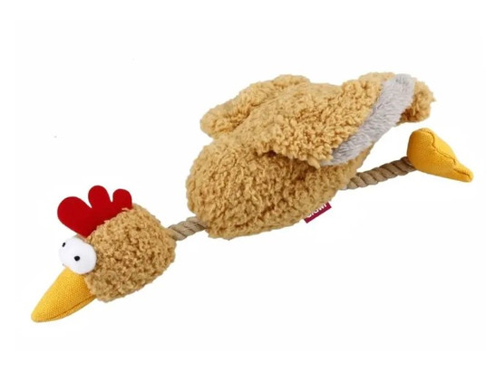 Игрушка д/с GiGwi Plush Friendz Курица с пищалкой, 36см