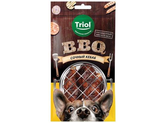 Лакомство д/собак Триол BBQ Сочный кебаб, 110г