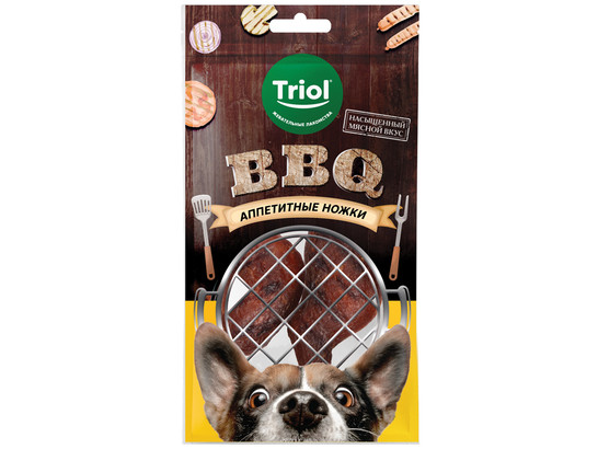Лакомство д/собак Триол BBQ Аппетитные ножки, 105г