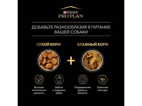 Pro Plan для собак Adult, лосось-утка, 0.085кг*10шт, пауч