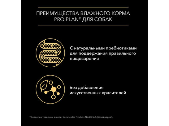 Pro Plan для собак Adult, лосось-утка, 0.085кг*10шт, пауч