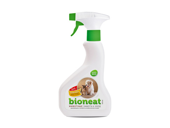Bioneat средство д/дезинфекции и устранения запахов Животные.Забота и уход 500мл