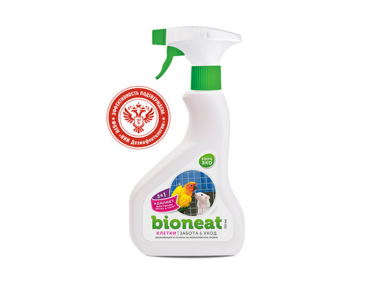 Bioneat средство д/дезинфекции и устранения запахов Клетки. Забота и уход 500мл