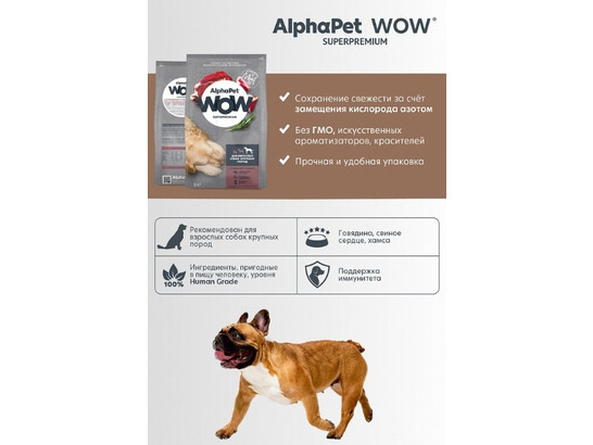 ALPHAPET WOW для собак средних пород 7.0кг