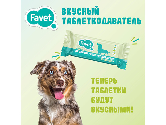 Таблеткодаватель вкусный д/собак Favet