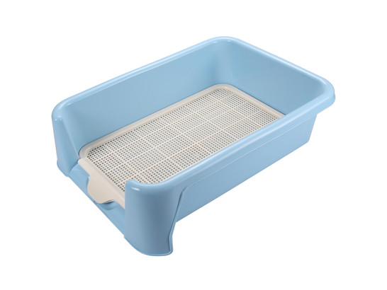 Туалет д/собак с сеткой Триол HYGIENE Бригантина, М 52*40*15см, голубой
