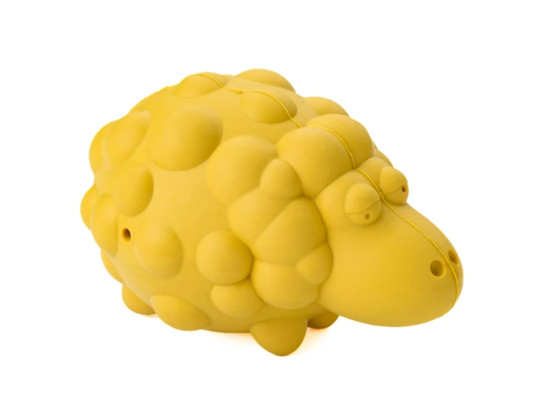 Игрушка Mr.Kranch д/с Овечка с пищалкой, с ароматом сливок, желтая, 8,5*12см