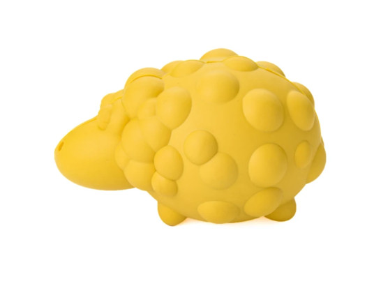 Игрушка Mr.Kranch д/с Овечка с пищалкой, с ароматом сливок, желтая, 8,5*12см