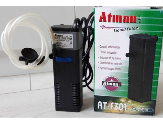 Фильтр внутренний Atman AT-F301 для аквариумов до 50 литров, 230 л/ч, 2,5W