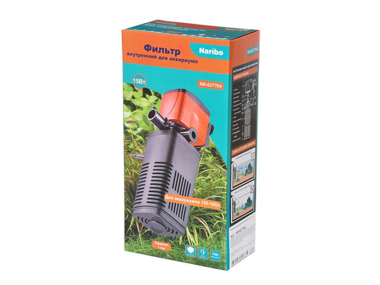 Фильтр внутренний Naribo 18Вт, 800л/ч, h.max 1м, для аквариума 80-100л