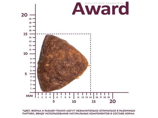 AWARD для собак всех пород, говядина/курица, броколли и черника, 12.0кг