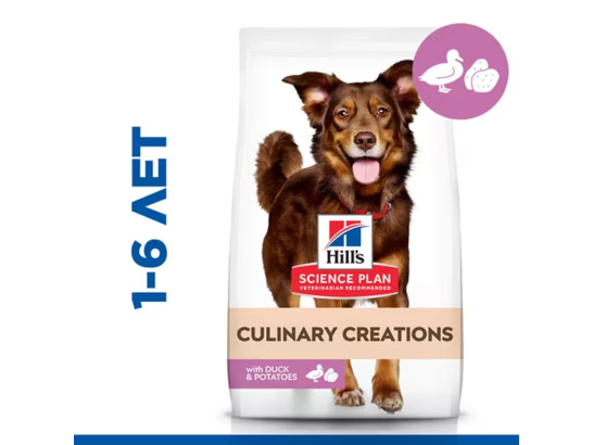 Hill's для собак Science Plan Culinary Creations Medium Adult, Утка-картофель, 12кг
