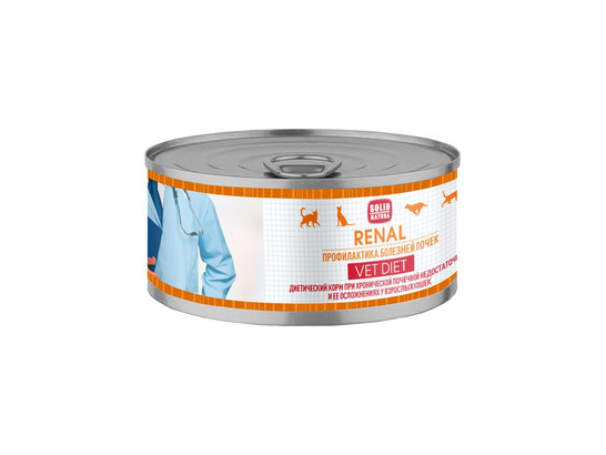 Корм Solid Natura VET д/к 100г Renal, конс.